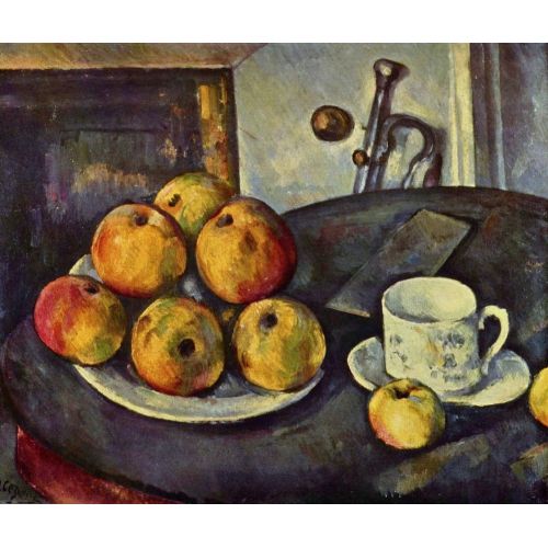 Paul Cezanne, Elma Ve Fincanlı Natürmort Paul Cezanne, Elma Ve Fincanlı Natürmort