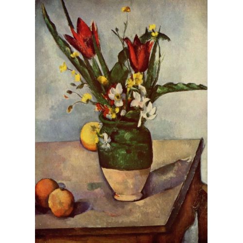 Paul Cezanne, Tulips And Apples