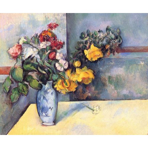 Paul Cezanne, Natürmort, Bir Vazoda Çiçekler Paul Cezanne, Natürmort, Bir Vazoda Çiçekler