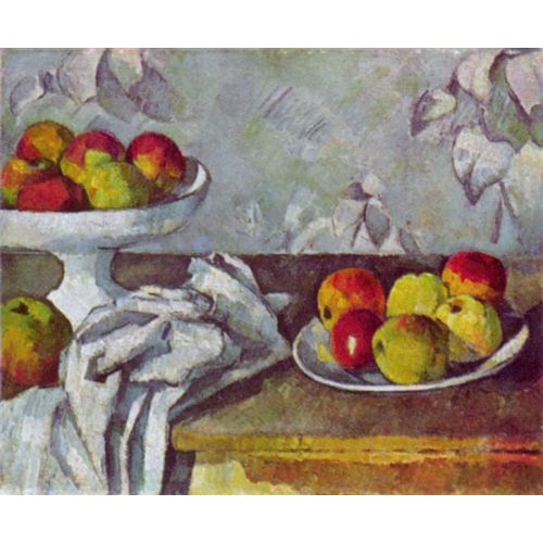 Paul Cezanne, Elma Ve Meyve Kasesi Natürmort Paul Cezanne, Elma Ve Meyve Kasesi Natürmort