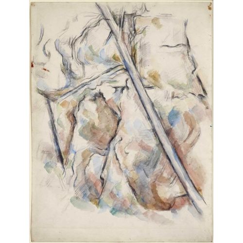 Paul Cezanne, Chateau Noir'in Yukarısındaki Çam Ağacı