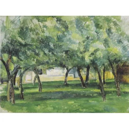 Paul Cezanne Homestead İn Normandy Post Empresyonizm Sanat Akımları Kanvas Efektli Tablo, Resim Kağıdı Baskısı