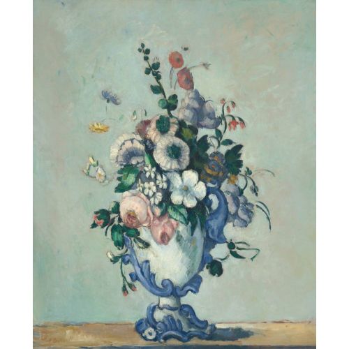 Paul Cezanne, Rokoko Vazoda Çiçekler Paul Cezanne, Rokoko Vazoda Çiçekler