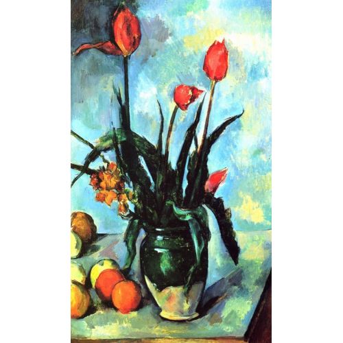 Paul Cezanne, Vazodaki Laleler Paul Cezanne, Vazodaki Laleler