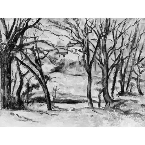 Paul Cezanne, Jas De Bouffan Yakınında Ağaçlar Ve Evler 2 Paul Cezanne, Jas De Bouffan Yakınında Ağaçlar Ve Evler 2