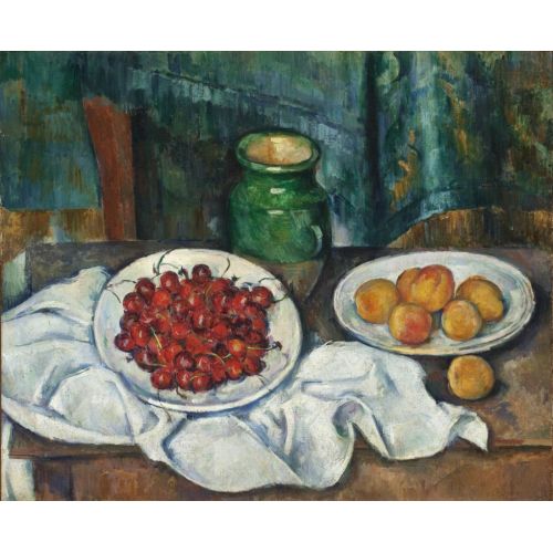 Paul Cezanne, Still Life With Cherries And Peaches