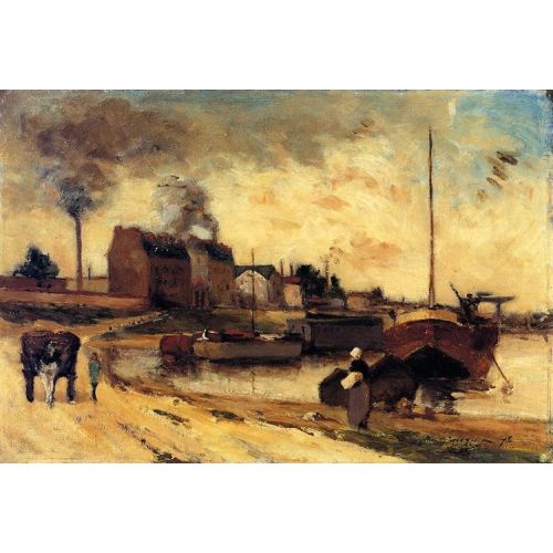 Paul Gauguin, Cail Factories And Quai Of Grenelle Yağlıboya Tablo