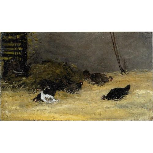 Paul Gauguin, Tavuk Kümesi Yağlıboya Tablo
