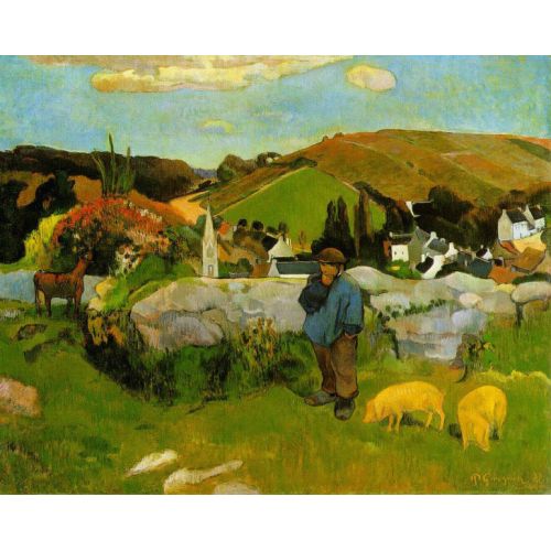 Paul Gauguin, The Swineherd Brittany