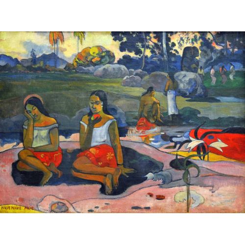 Nave Nave Moe- Paul Gauguin Post Impressionism Art Movements Canvas, Drawing Paper Prints, Reproduction Oil Painting and High