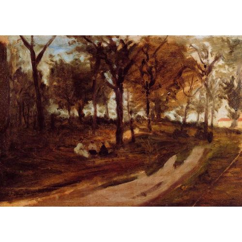 Paul Gauguin, Ormandaki Saint Cloud Yağlıboya Tablo