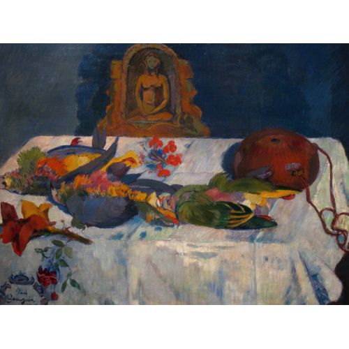 Papağanlı Natürmort - Paul Gauguin
