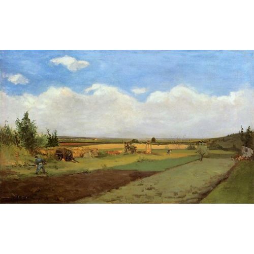 Paul Gauguin, Arazide Çalışma Yağlıboya Tablo