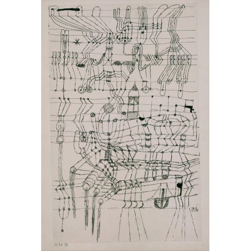 Paul Klee, Net Şekilde Düğümlü Çizim