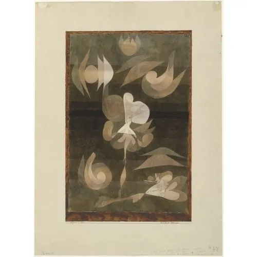 Paul Klee Ölen Bitkiler Soyut Paul Klee Ölen Bitkiler Soyut Sanat Akımları Kanvas Efektli Tablo, Resim Kağıdı Baskısı, Reprodüksiyon ve Yüksek