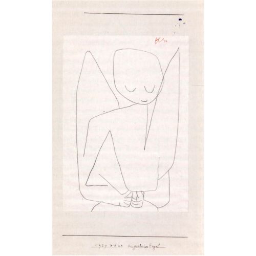 Paul Klee Forgetful Angel Expressionism Art Movements Canvas, Drawing Paper Prints, Reproduction Oil Painting and High Resolution