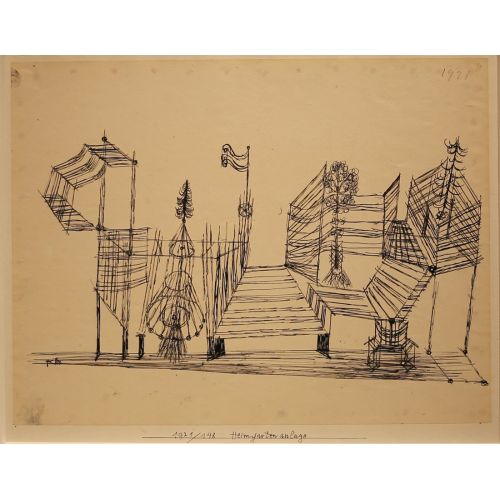 Paul Klee, Garden Plot Of The House Paul Klee, Garden Plot Of The House