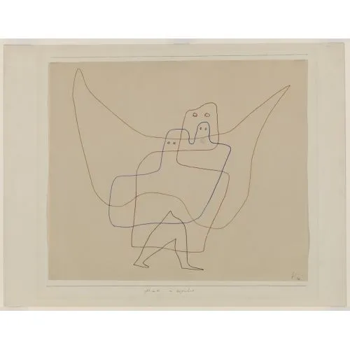 Paul Klee Meleklerin Bakımı Soyut Paul Klee Meleklerin Bakımı Soyut Sanat Akımları Kanvas Efektli Tablo, Resim Kağıdı Baskısı, Reprodüksiyon ve Yüksek