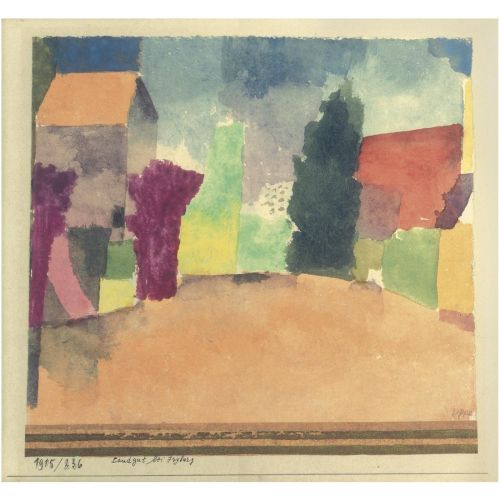 Paul Klee, Land Goods At Fryburg Paul Klee, Land Goods At Fryburg