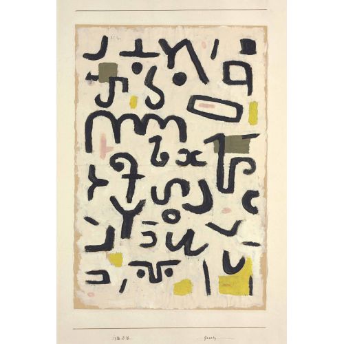 Paul Klee Law Abstract Art Movements Canvas, Drawing Paper Prints, Reproduction Oil Painting and High Resolution Image Canvas
