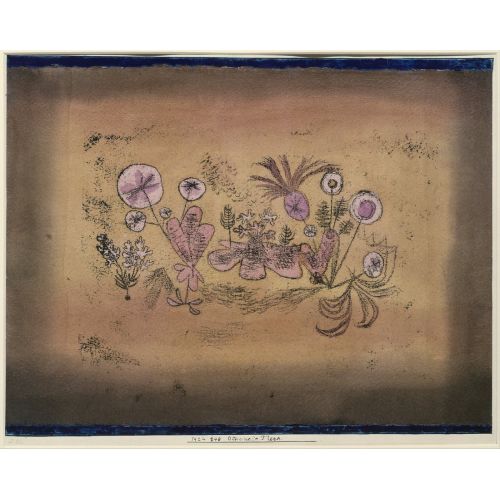 Paul Klee, Medicinal Flora Expressionism Paul Klee Medicinal Flora Expressionism Art Movements Canvas, Drawing Paper Prints, Reproduction Oil Painting and High Resolution