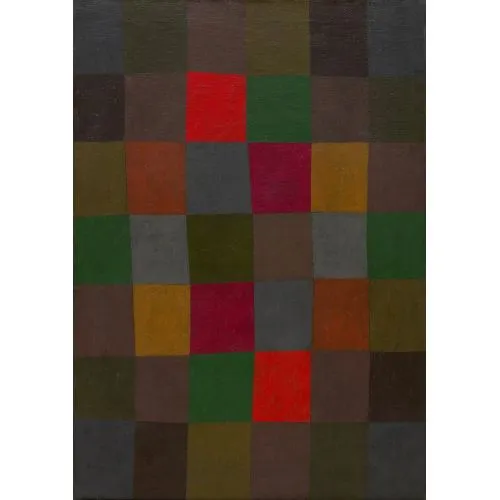 Paul Klee Yeni Uyum Soyut Sanat Akımları Kanvas Efektli Tablo, Resim Kağıdı Baskısı, Reprodüksiyon ve Yüksek