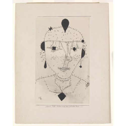 Paul Klee, Portrait Sketch Of A Costumed Lady Paul Klee, Portrait Sketch Of A Costumed Lady
