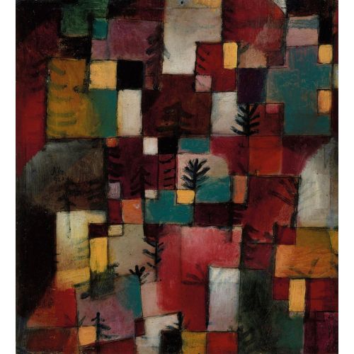 Paul Klee, Red Green And Yellow Violet Rhythms Paul Klee, Red Green And Yellow Violet Rhythms