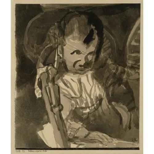 Paul Klee, Sketch Of Felix Abstract Paul Klee Sketch Of Felix Abstract Art Movements Canvas, Drawing Paper Prints, Reproduction Oil Painting and High Resolution