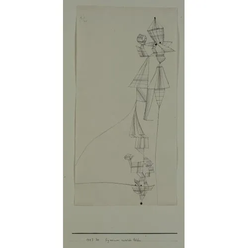Paul Klee Engelli Savaş Kahramanları Heykeli Soyut Paul Klee Engelli Savaş Kahramanları Heykeli Soyut Sanat Akımları Kanvas Efektli Tablo, Resim Kağıdı Baskısı