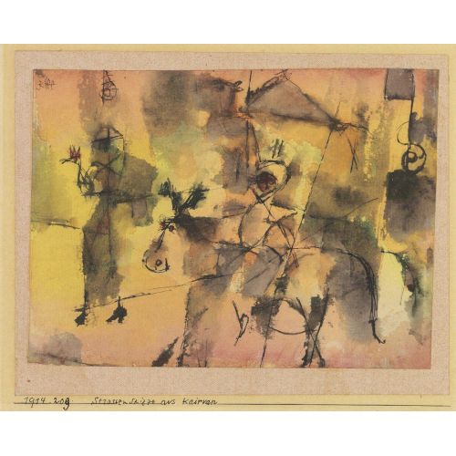 Paul Klee, Street Sketch From Kairouan