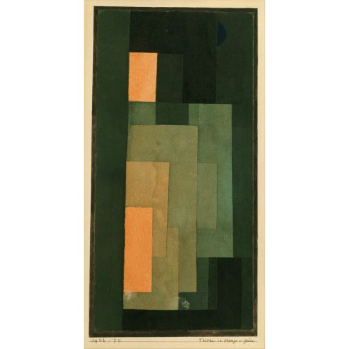 Paul Klee, Tower In Orange And Green