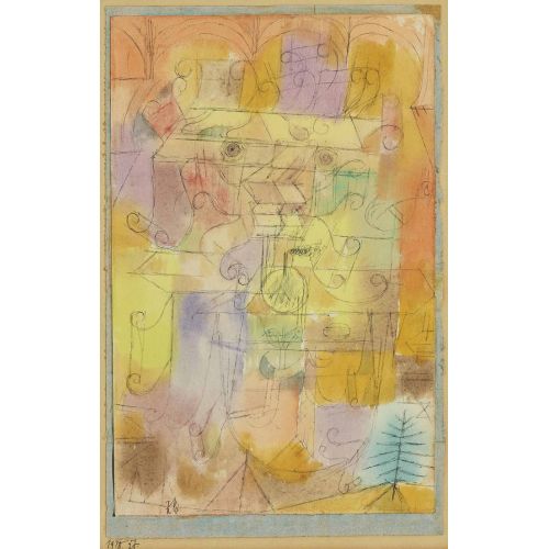 Paul Klee, Unfinished Landscape Painted In Coelin Blue