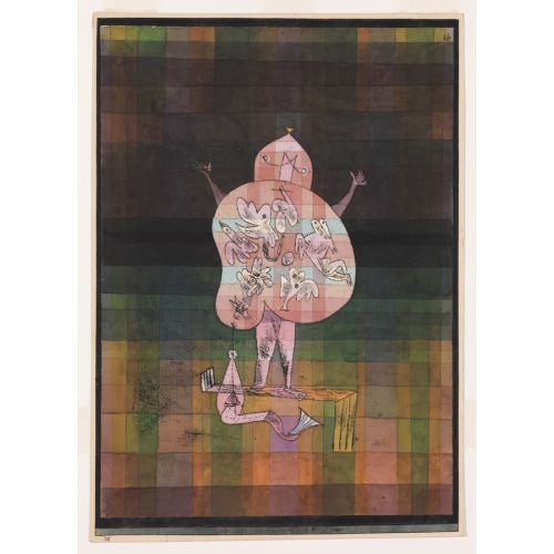 Paul Klee Ventriloquist And Crier In The Moor Expressionism Art Movements Canvas, Drawing Paper Prints, Reproduction Oil Painting