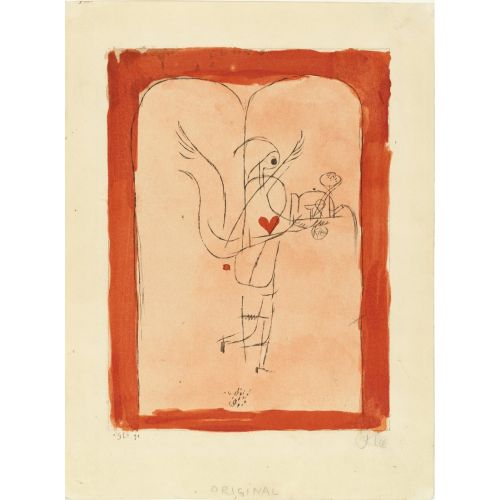 Paul Klee, A Guardian Angel Serves A Small Breakfast