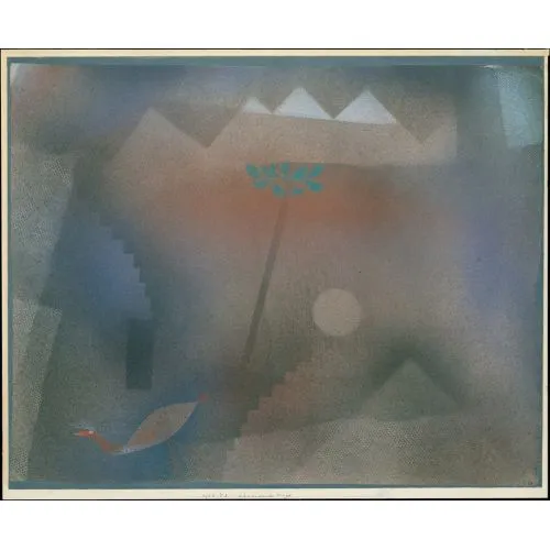 Paul Klee Kuş Dolaşıyor Soyut Paul Klee Kuş Dolaşıyor Soyut Sanat Akımları Kanvas Efektli Tablo, Resim Kağıdı Baskısı, Reprodüksiyon ve Yüksek