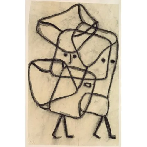 Paul Klee, Burdened Children Abstract Paul Klee Burdened Children Abstract Art Movements Canvas, Drawing Paper Prints, Reproduction Oil Painting and High Resolution