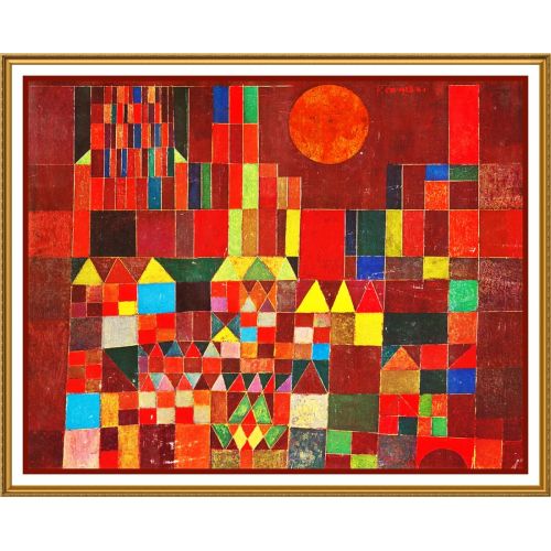 Paul Klee Kale Ve Güneş Dışavurumculuk Sanat Akımları Kanvas Efektli Tablo, Resim Kağıdı Baskısı, Reprodüksiyon ve