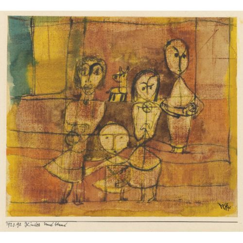 Paul Klee, Children And Dog Paul Klee, Children And Dog