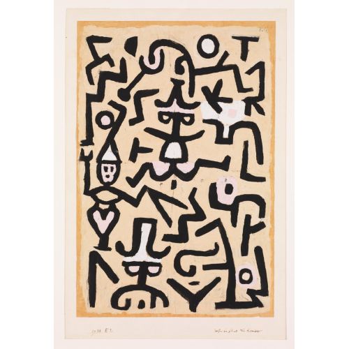 Paul Klee, Comedians Handbill Paul Klee, Comedians Handbill