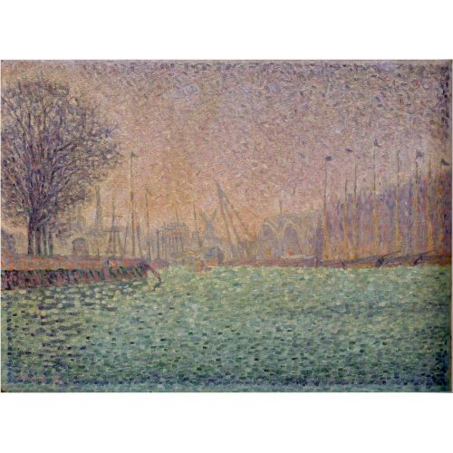 Paul Signac, The Basin Of Flushing Puantilism Paul Signac The Basin Of Flushing Puantilism Art Movements Canvas, Drawing Paper Prints, Reproduction Oil Painting and High