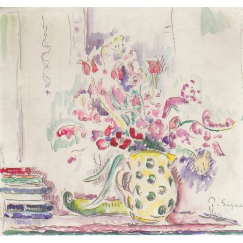 Paul Signac, Natürmort Çiçek Paul Signac, Natürmort Çiçek
