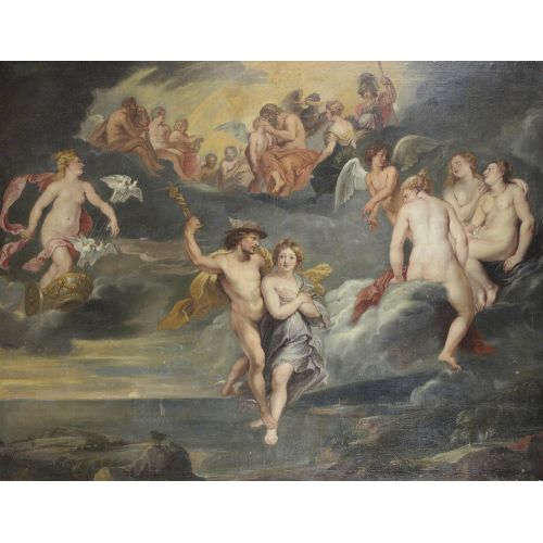 Peter Paul Rubens, Mercury Escorting Psyche To Olympus Peter Paul Rubens, Mercury Escorting Psyche To Olympus