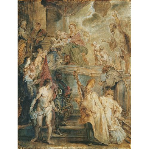 Peter Paul Rubens, St Catherine'in Mistik Evliliği Peter Paul Rubens, St Catherine'in Mistik Evliliği