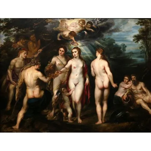 Peter Paul Rubens Paris Kararı Barok Sanat Akımları Kanvas Efektli Tablo, Resim Kağıdı Baskısı, Reprodüksiyon ve Yüksek
