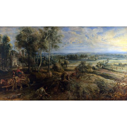 Peter Paul Rubens, A View Of Het Steen In The Early Morning