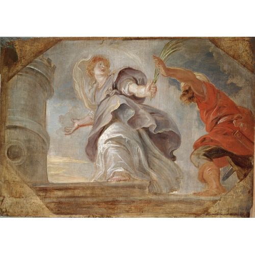 Peter Paul Rubens, Aziz Barbara Babasından Kaçıyor Peter Paul Rubens, Aziz Barbara Babasından Kaçıyor