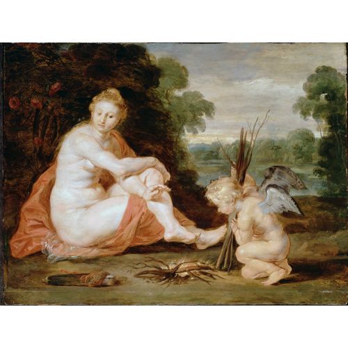 Peter Paul Rubens, Venus And Cupid Warming Themselves Peter Paul Rubens, Venus And Cupid Warming Themselves