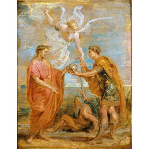 Peter Paul Rubens Constantius Appoints Constantine As His Successor Barok Peter Paul Rubens Constantius Appoints Constantine As His Successor Barok Sanat Akımları Kanvas Efektli Tablo, Resim Kağıdı