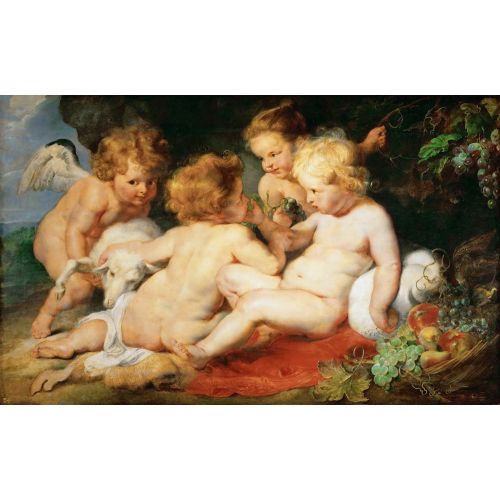 Peter Paul Rubens, Christ And John The Baptist As Children And Two Angels